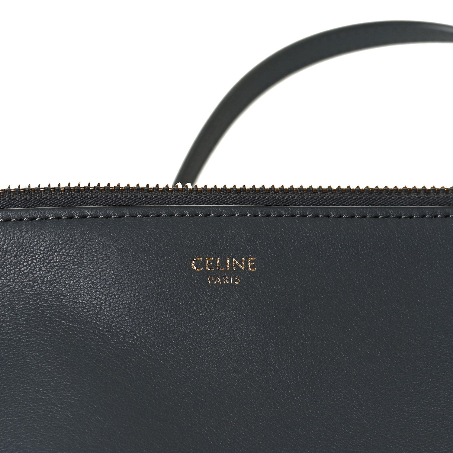 Celine Lambskin Small Trio Crossbody Bag Storm 17 of 17