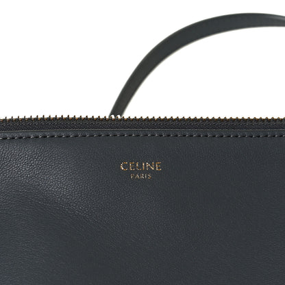 Celine Lambskin Small Trio Crossbody Bag Storm 17 of 17