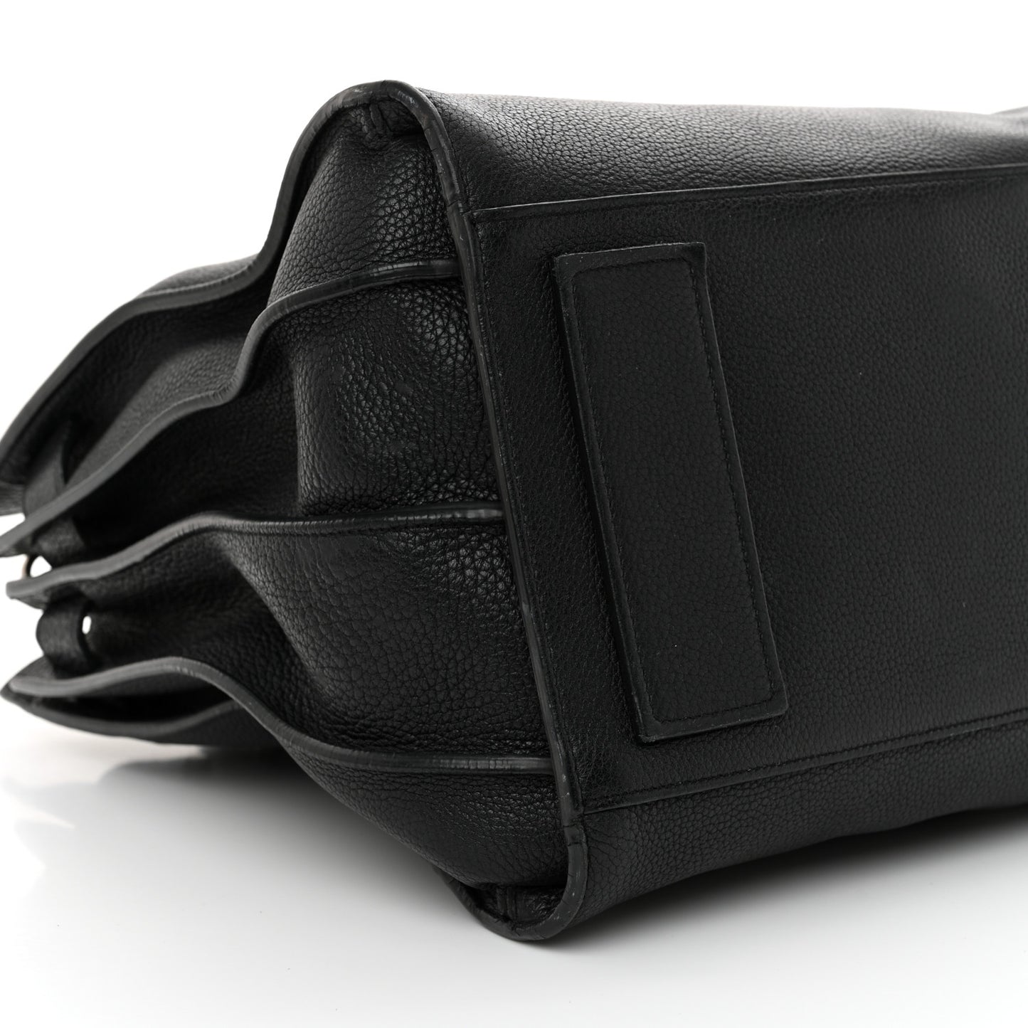 Grained Calfskin Medium Souple Sac De Jour Black