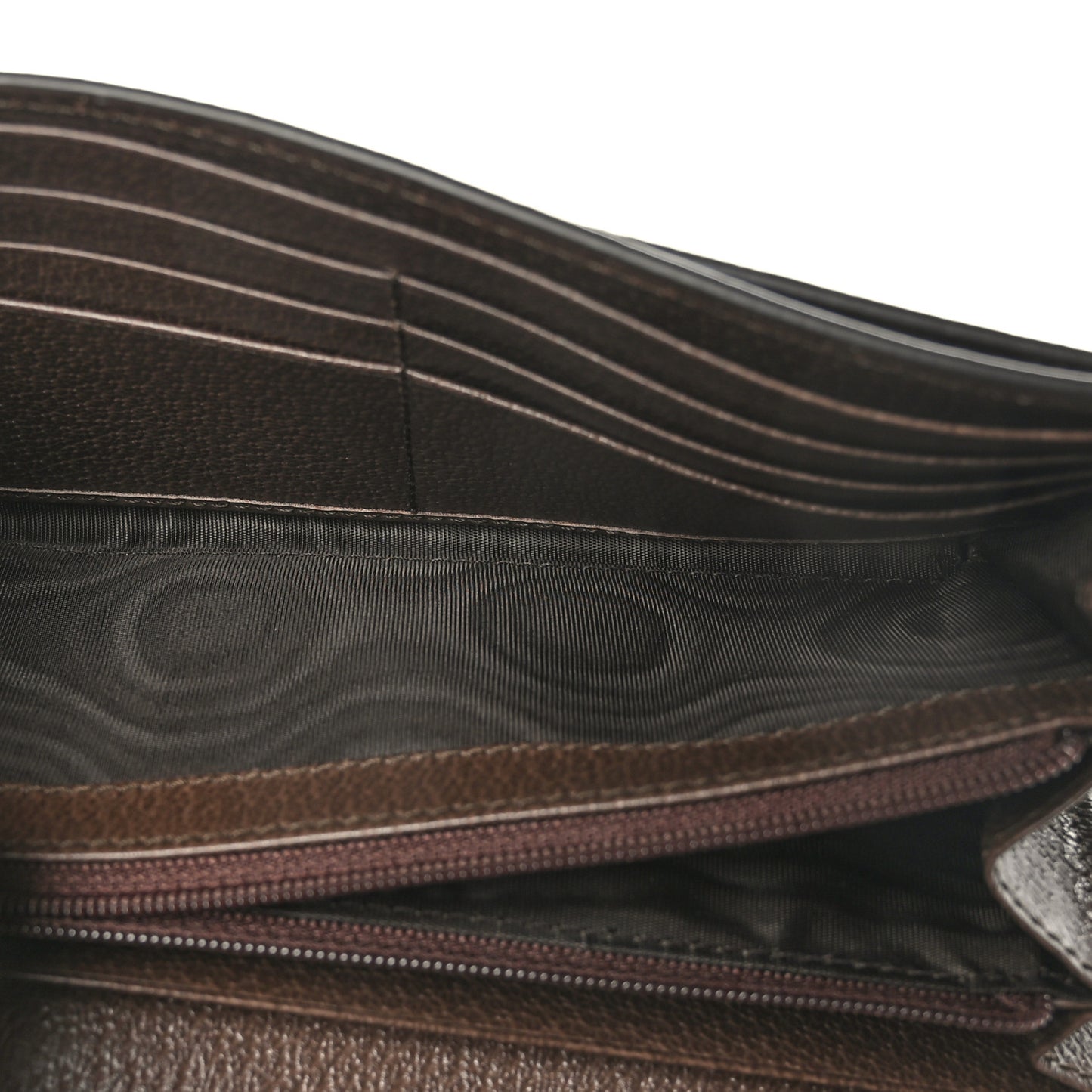 GG Supreme Monogram Web Ophidia Continental Wallet Brown