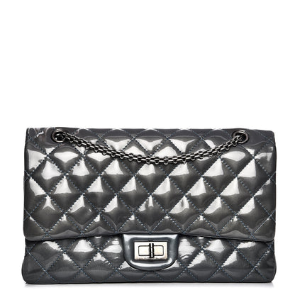 Chanel Patent Quilted 2.55 Reissue 227 Flap Blue Fonce 2 of 21