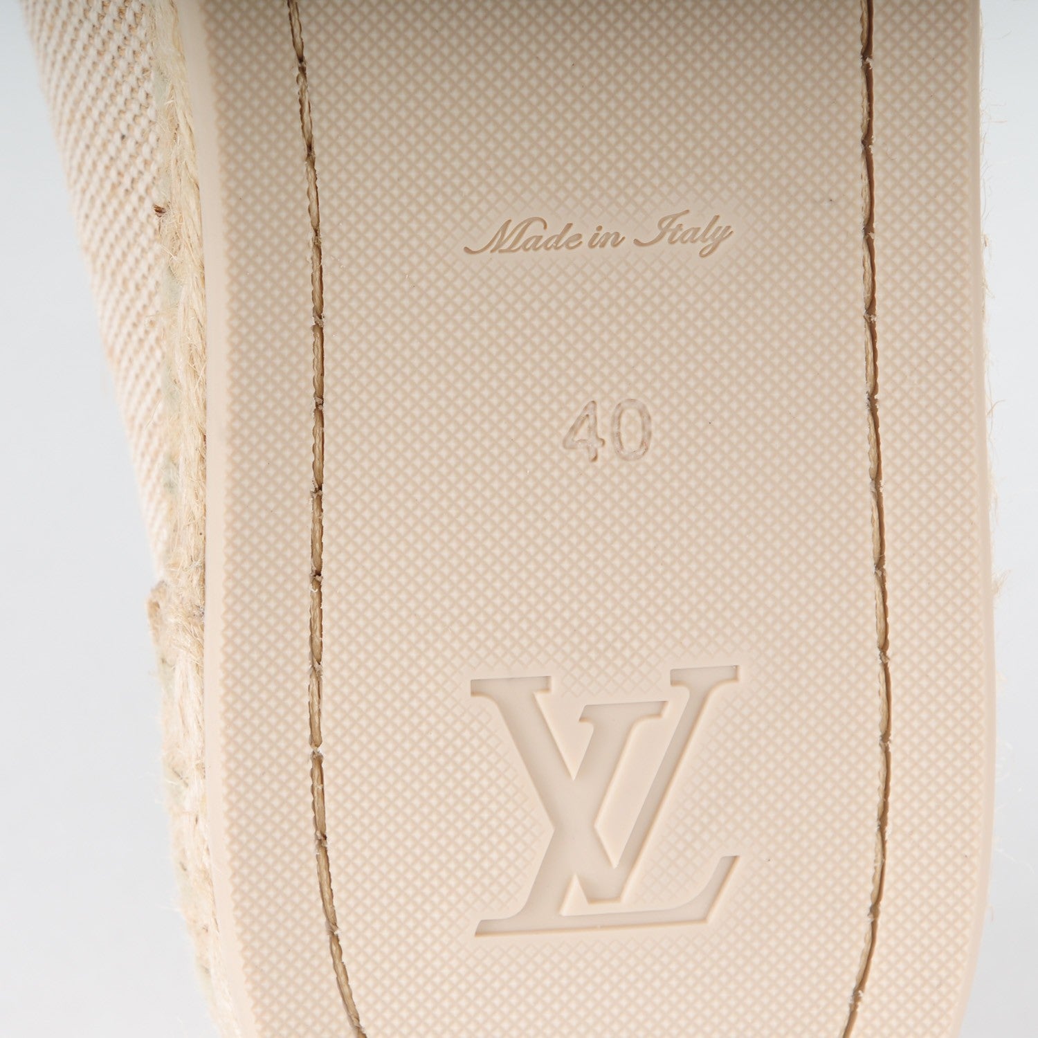 Louis Vuitton Canvas Postcard Espadrille Flats 40 Ecru 6 of 7