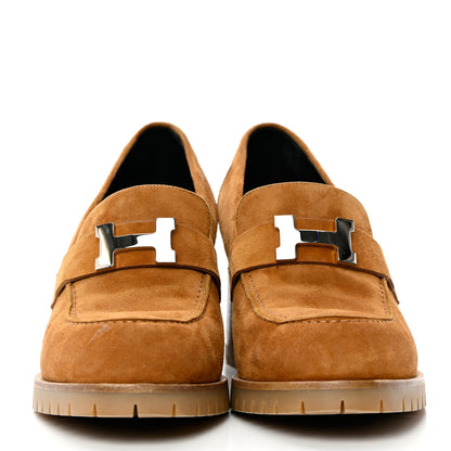 Hermes Suede Goatskin Womens Foch 60 Pumps 38.5 Naturel 2 of 10