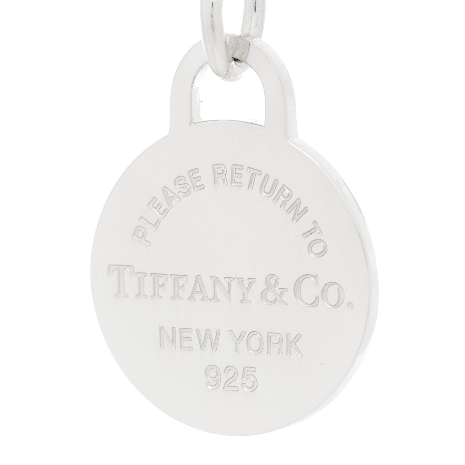 Tiffany Sterling Silver Return to Tiffany Round Tag Charm Bracelet 4 of 5