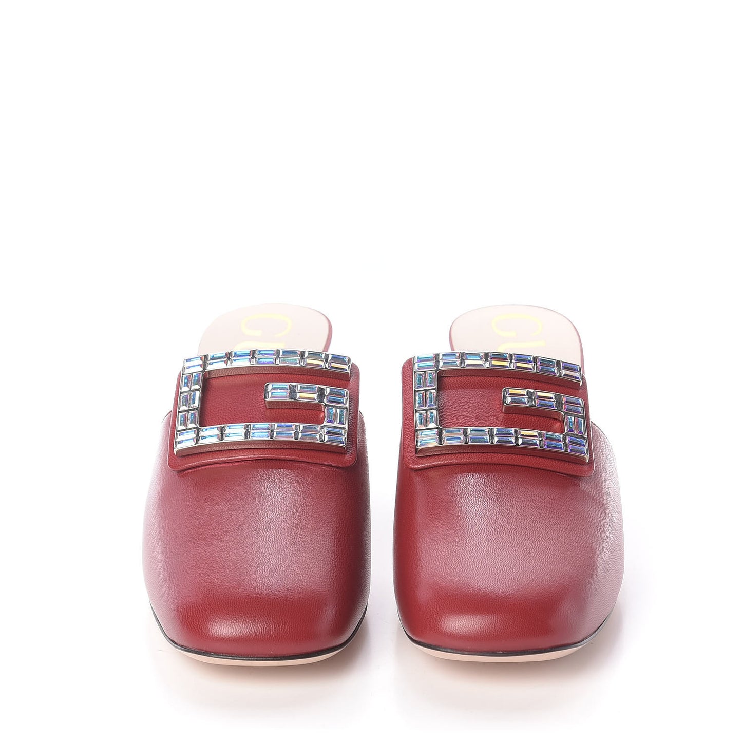 Malaga Kid Crystal Square G Madelyn Mules 38 Romantic Cerise