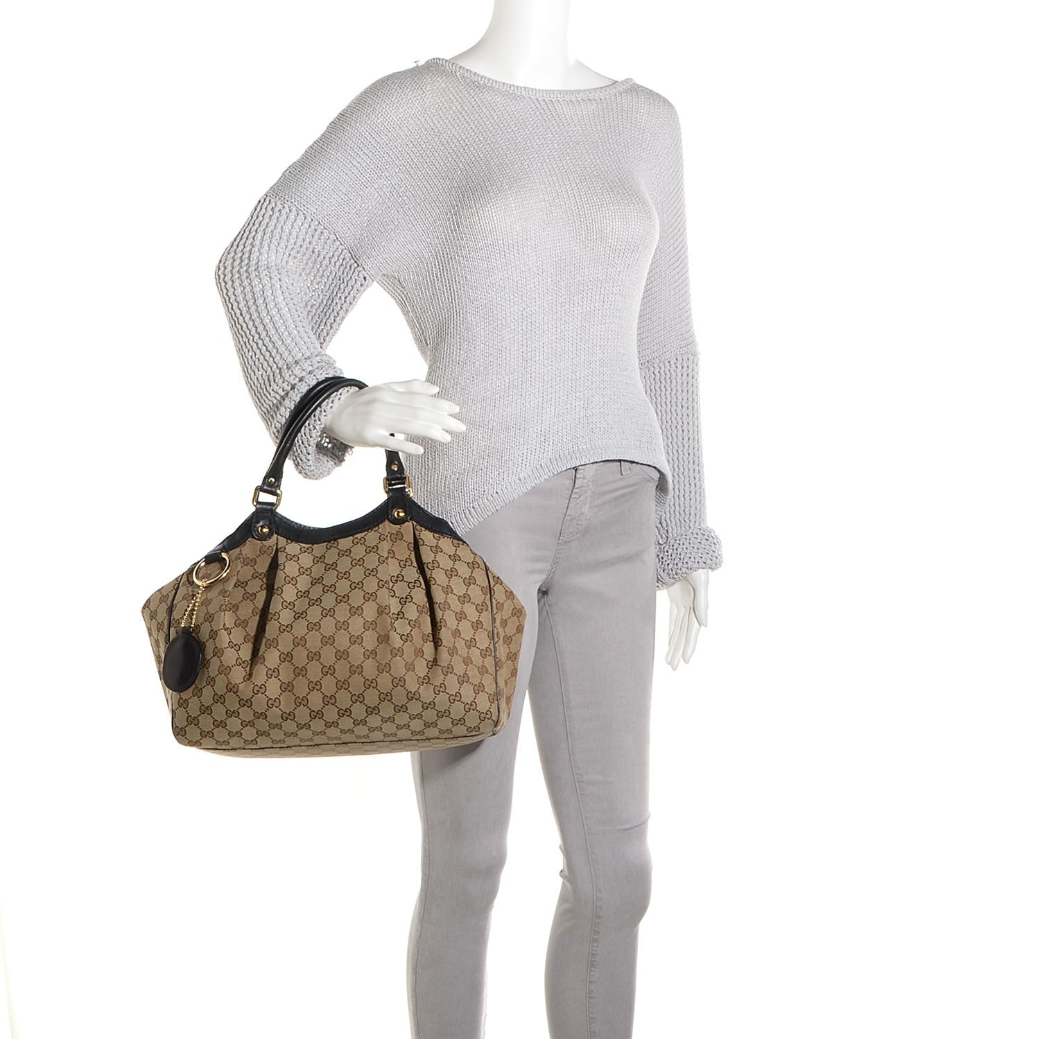 Gucci Monogram Medium Sukey Tote Dark Brown 2 of 7