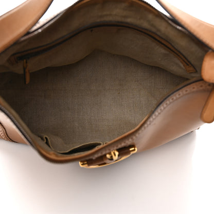 Gucci Calfskin Duilio Brogue Hobo Honey 5 of 12