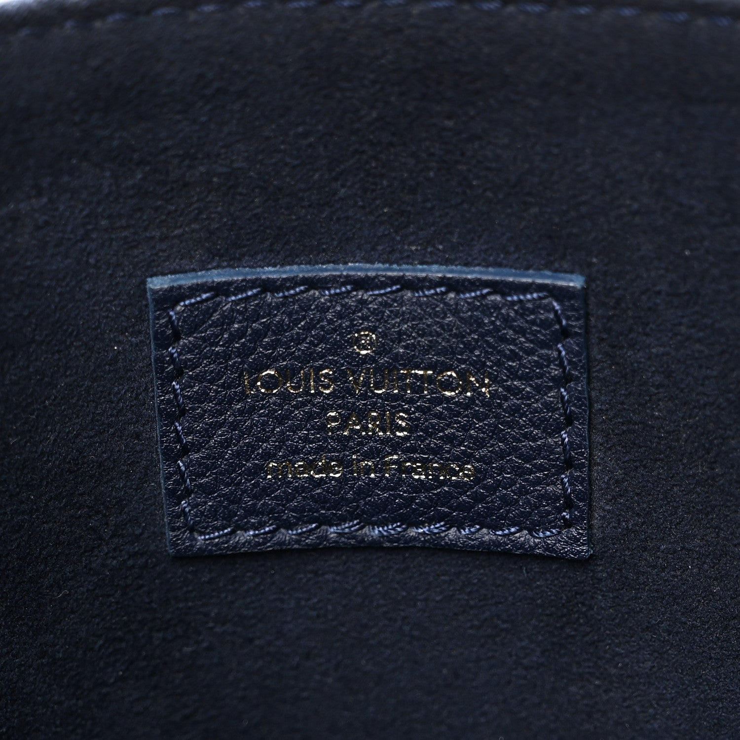 Louis Vuitton Grained Calfskin Lockme Shopper Navy 6 of 9
