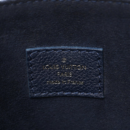 Louis Vuitton Grained Calfskin Lockme Shopper Navy 6 of 9