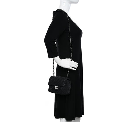 Chanel Denim CC Quilted Mini Square Flap Black 2 of 9