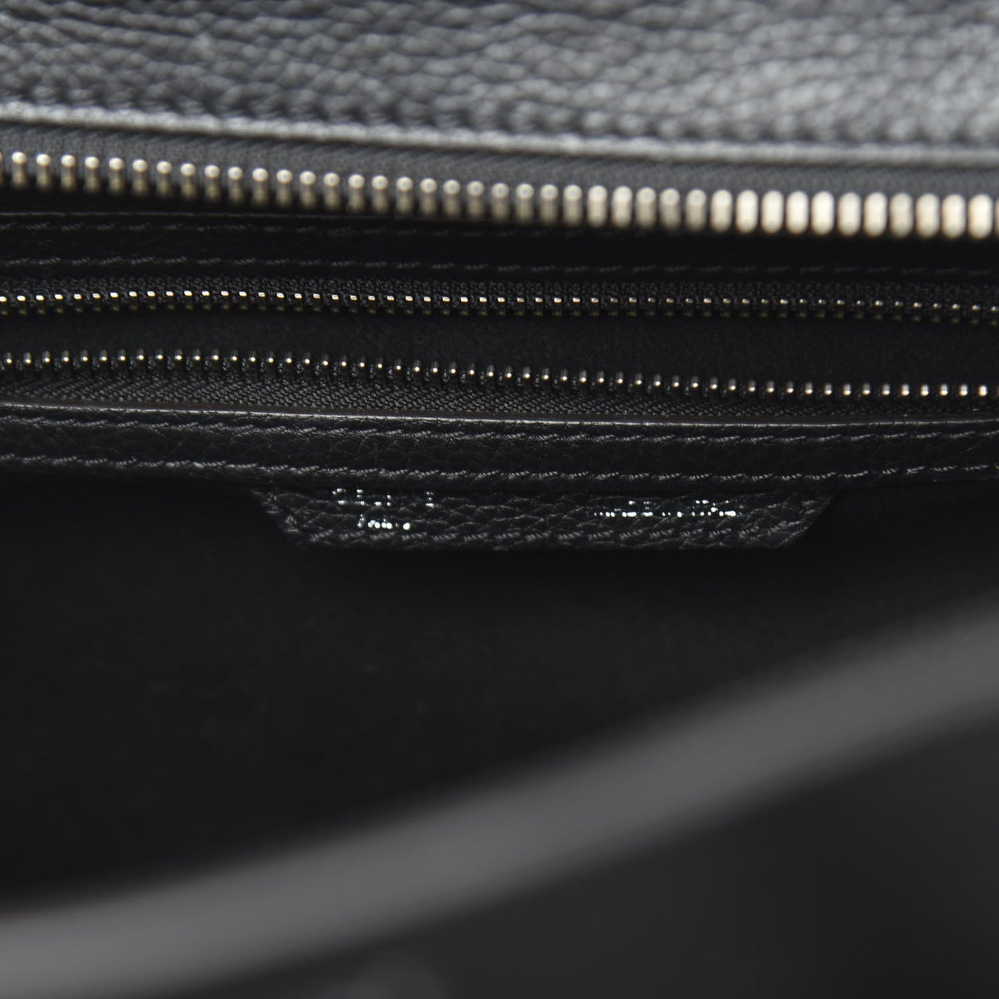 Drummed Calfskin Mini Luggage Black