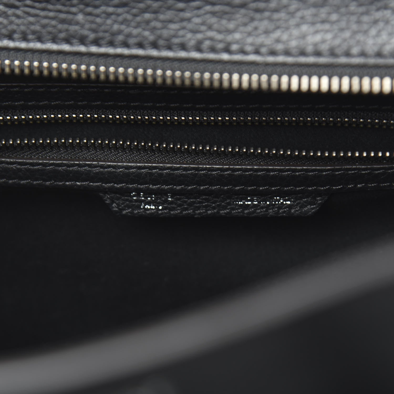 Celine Drummed Calfskin Mini Luggage Black 6 of 10