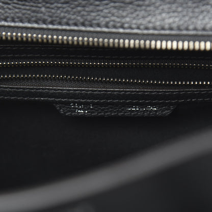 Celine Drummed Calfskin Mini Luggage Black 6 of 10