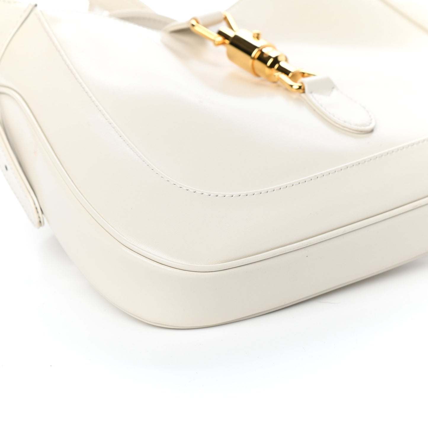 Boarded Dyana Lux Calfskin Small Jackie 1961 Hobo Mystic White