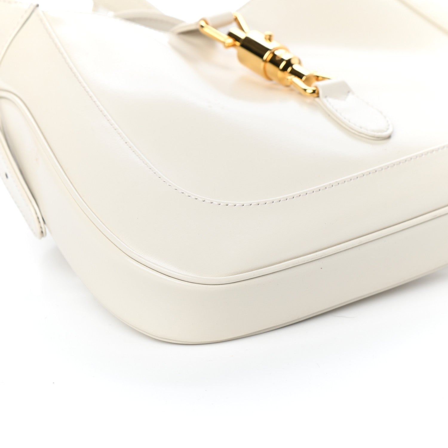 Gucci Boarded Dyana Lux Calfskin Small Jackie 1961 Hobo Mystic White 8 of 9