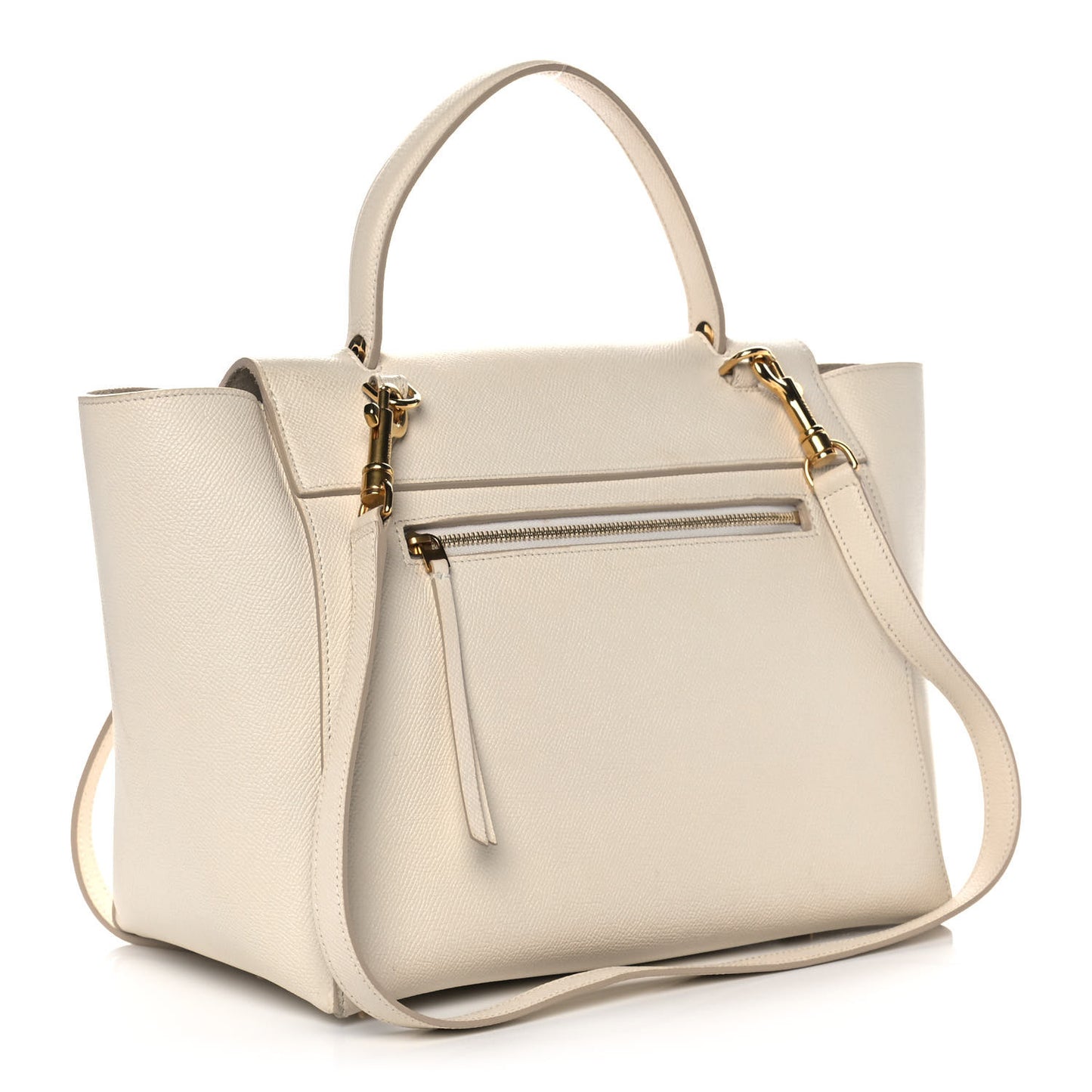 Grained Calfskin Mini Belt Bag White