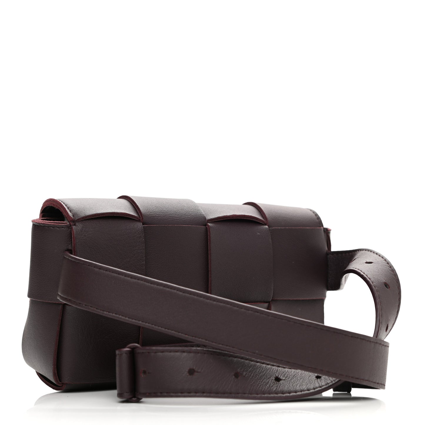 Nappa Maxi Intreccio The Belt Cassette Bag Grape