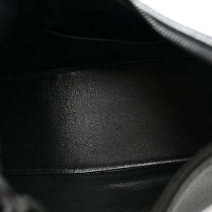 Valentino Garavani Grainy Calfskin Monochrome Small Vlogo Moon Hobo Bag Black 5 of 10