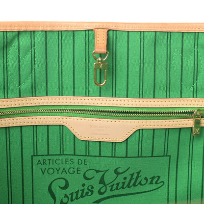 Louis Vuitton Monogram Palm Beach Neverfull GM Green 5 of 7