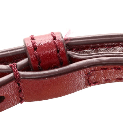 Burberry Haymarket Check Small Peyton Crossbody Clutch Bag Military Red 12 of 12