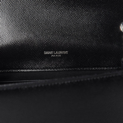 Saint Laurent Grain De Poudre Small Monogram Kate Satchel Black 7 of 9