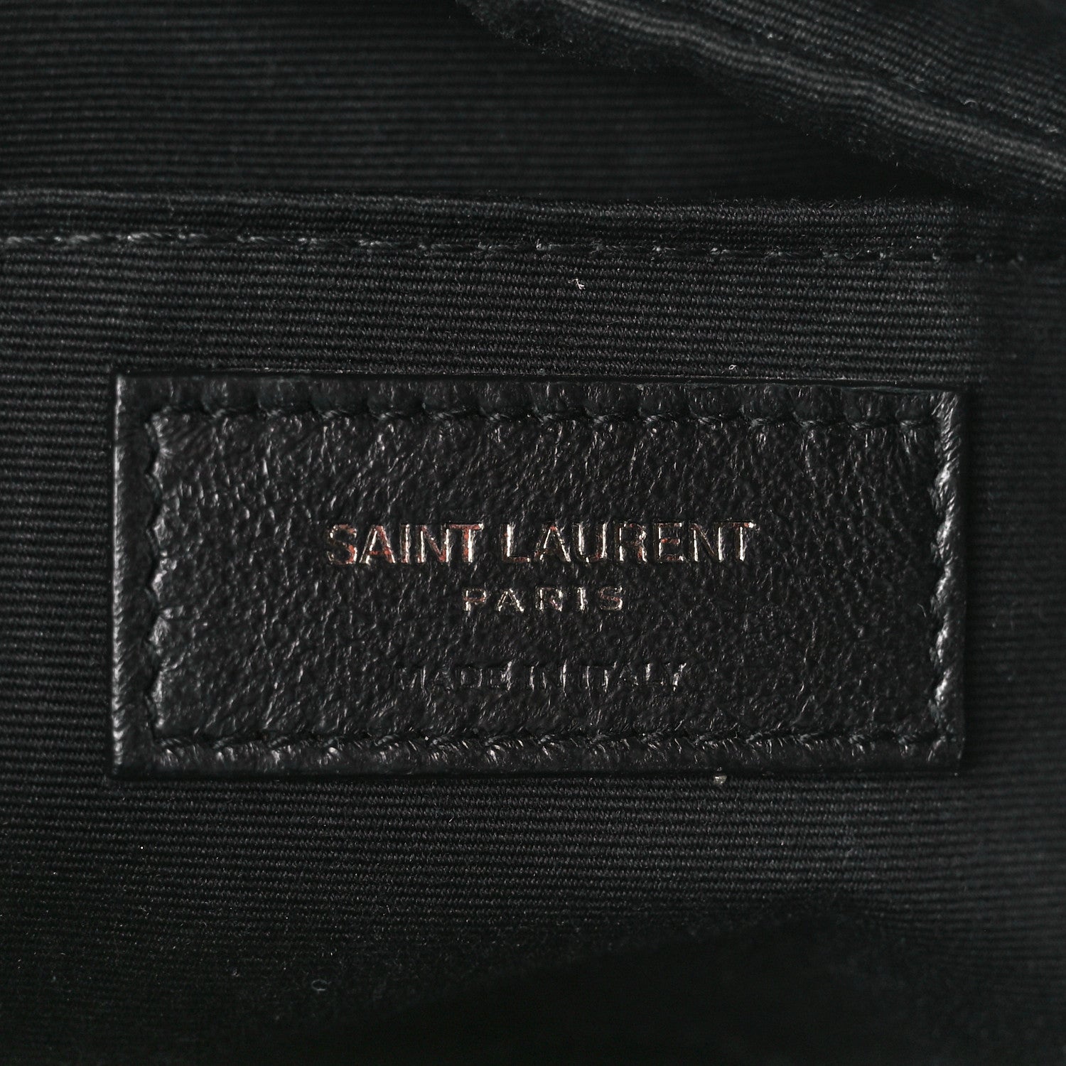 Saint Laurent Calfskin Matelasse Monogram Lou Camera Bag Black 6 of 12