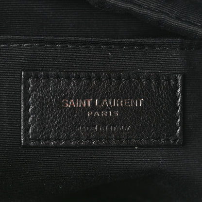 Saint Laurent Calfskin Matelasse Monogram Lou Camera Bag Black 6 of 12