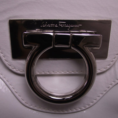 FASHIONPHILE SALVATOREFERRAGAMOPatentToteWhite 8 of 12
