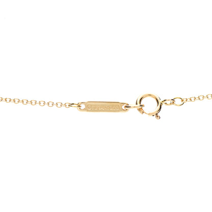 Tiffany 18K Yellow Gold Twist Bow Pendant Necklace 3 of 4