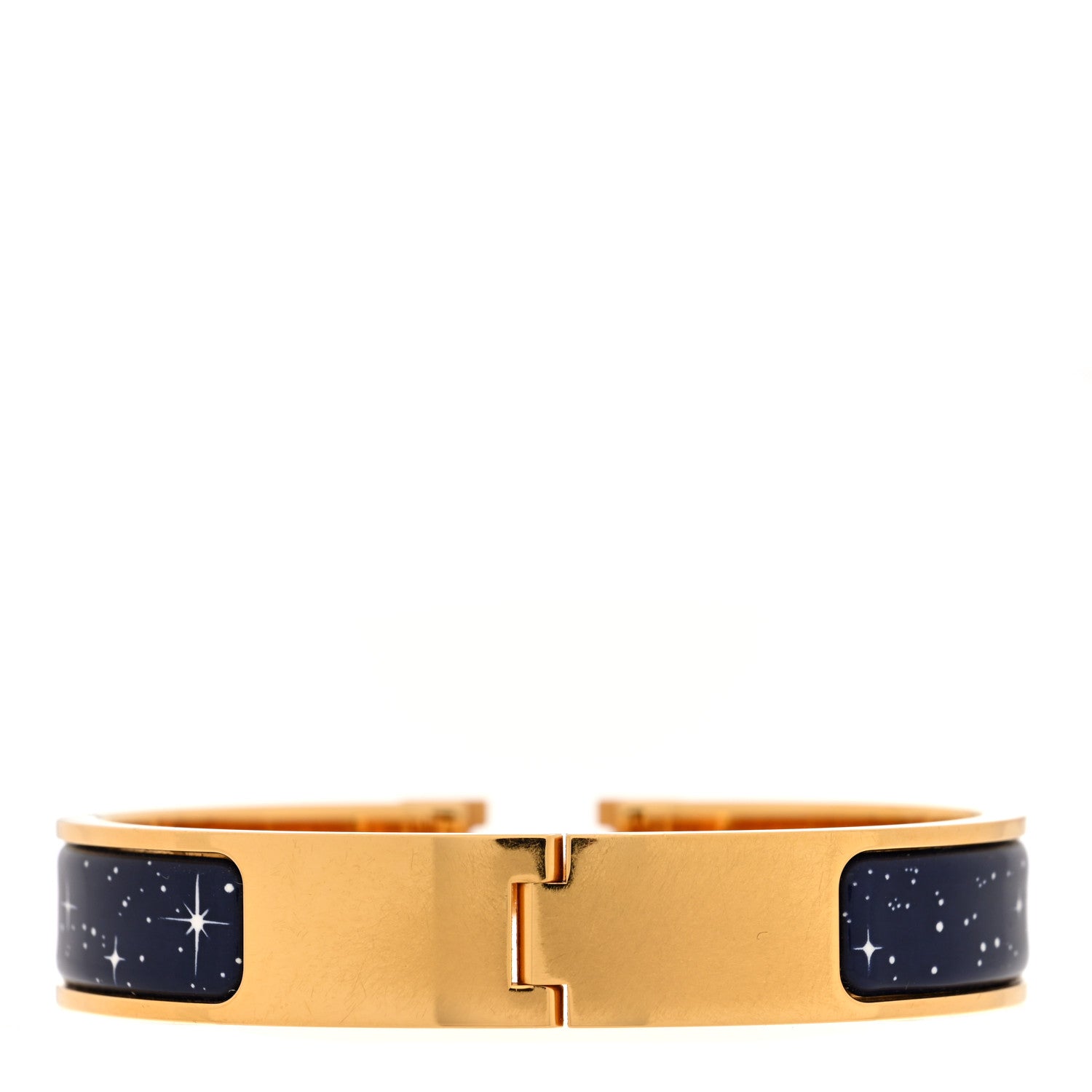 Hermes Enamel Narrow Space Derby Clic Clac H Bracelet PM Indigo Multicolor 3 of 5