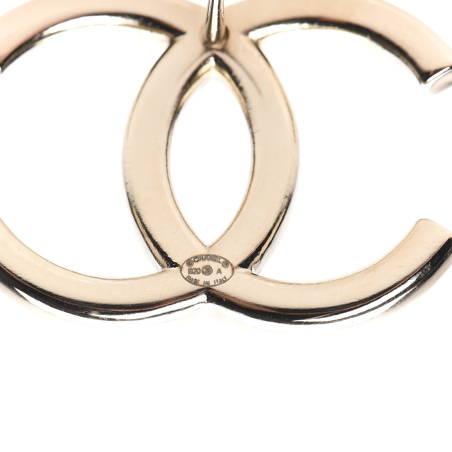 Chanel Baguette Crystal High Society CC Earrings Gold 4 of 5