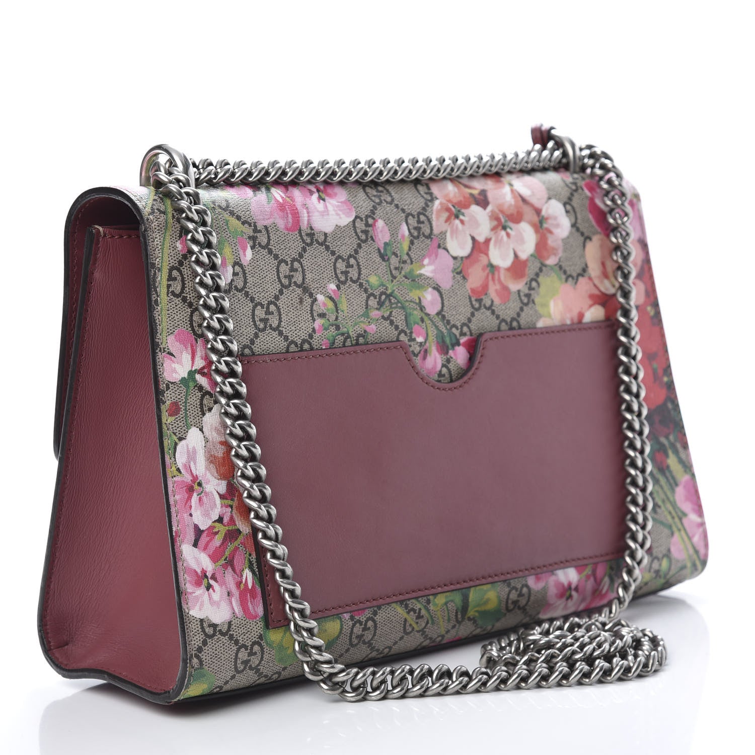 Gucci GG Supreme Monogram Blooms Medium Padlock Shoulder Bag Beige Multicolor Dry Rose 3 of 13