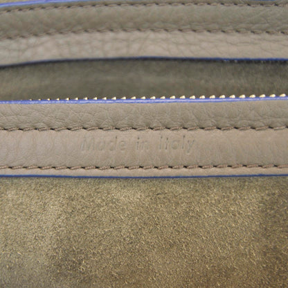 Celine Smooth Calfskin Medium Phantom Luggage Khaki Cobalt Trim 9 of 10