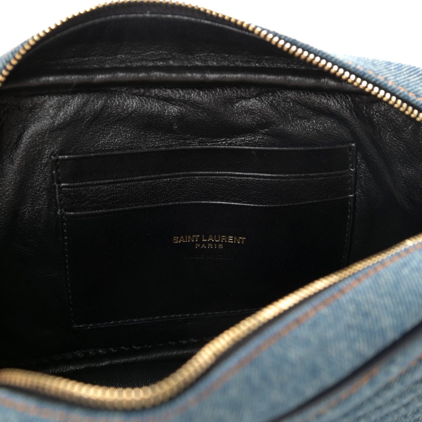 Denim Matelasse Monogram Mini Lou Camera Bag California Blue