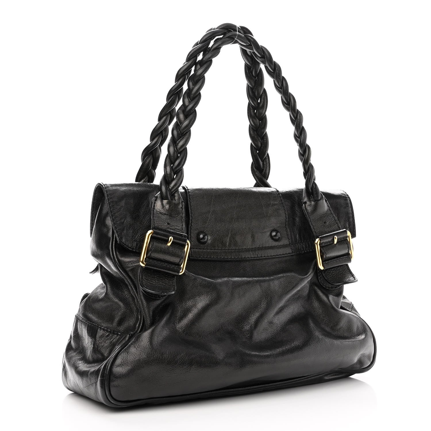 Valentino Garavani Calfskin Large Histoire Black 3 of 11