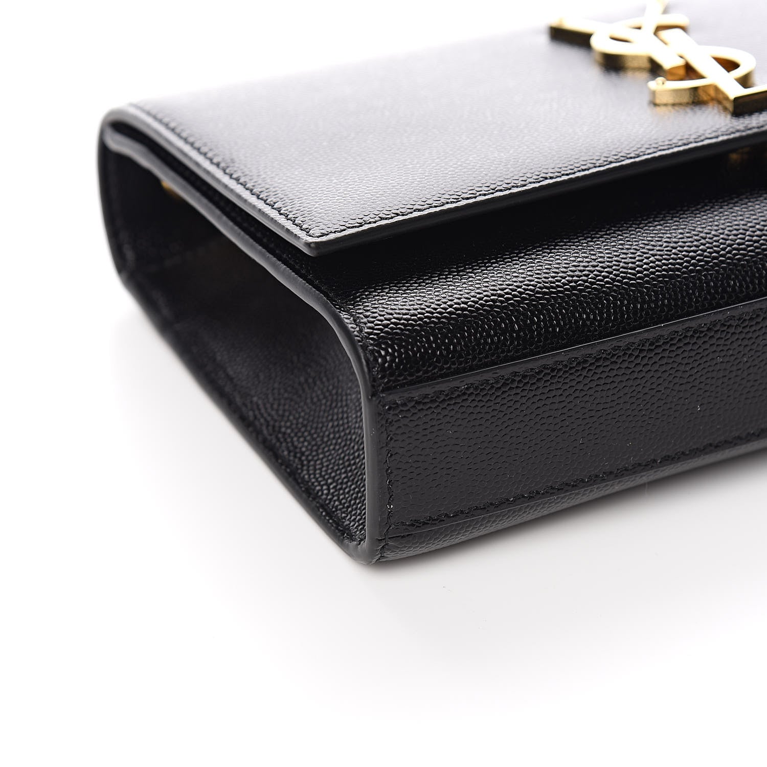 Saint Laurent Grain De Poudre Small Monogram Kate Satchel Black 7 of 9