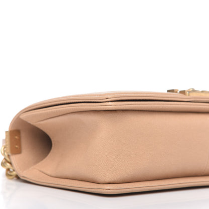 Chanel Caviar Quilted Medium Boy Flap Beige 6 of 10