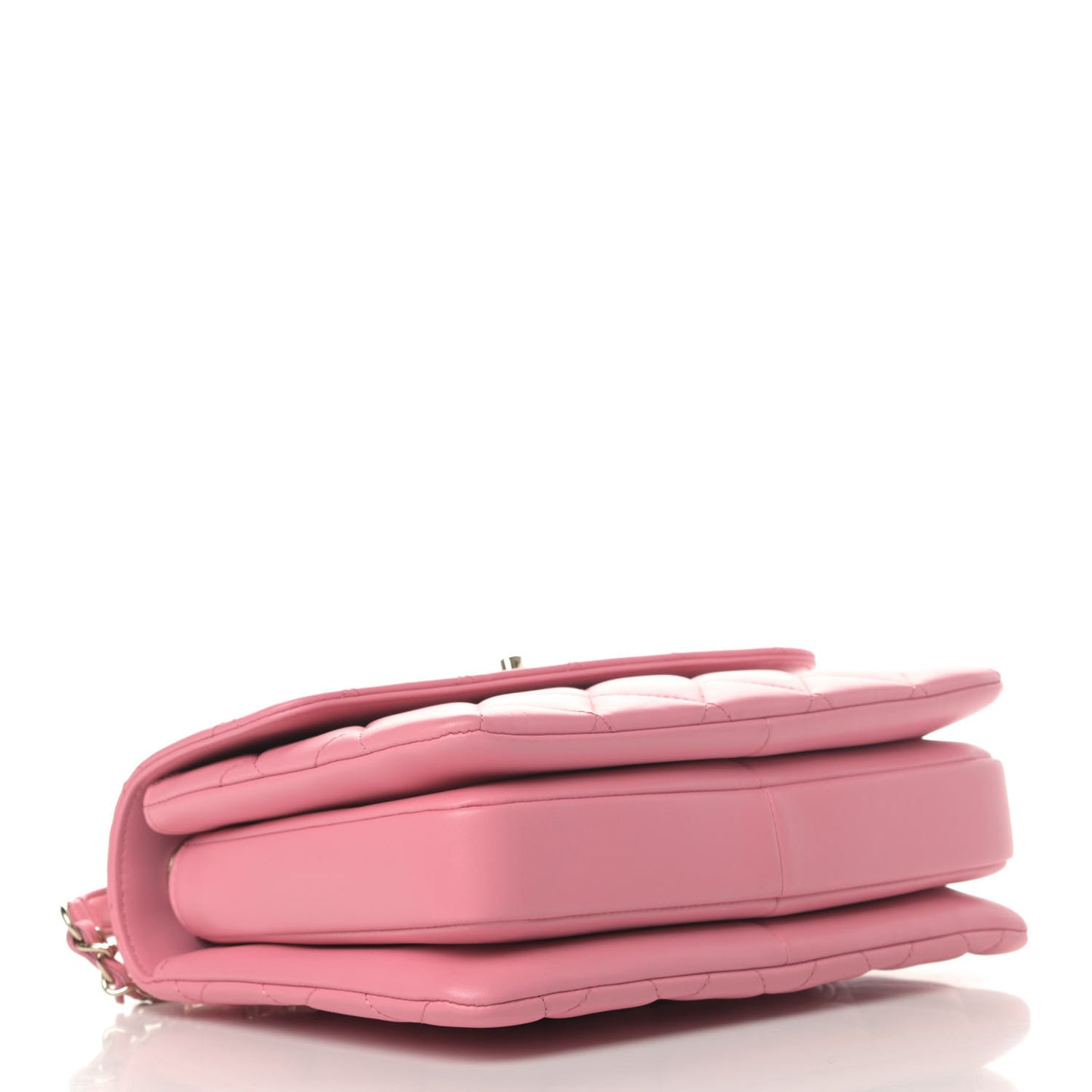 Lambskin Quilted Small Trendy CC Flap Dual Handle Bag Light Pink