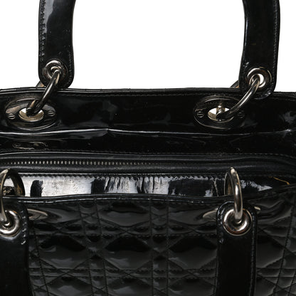 Christian Dior Patent Cannage Medium Lady Dior Black 13 of 16