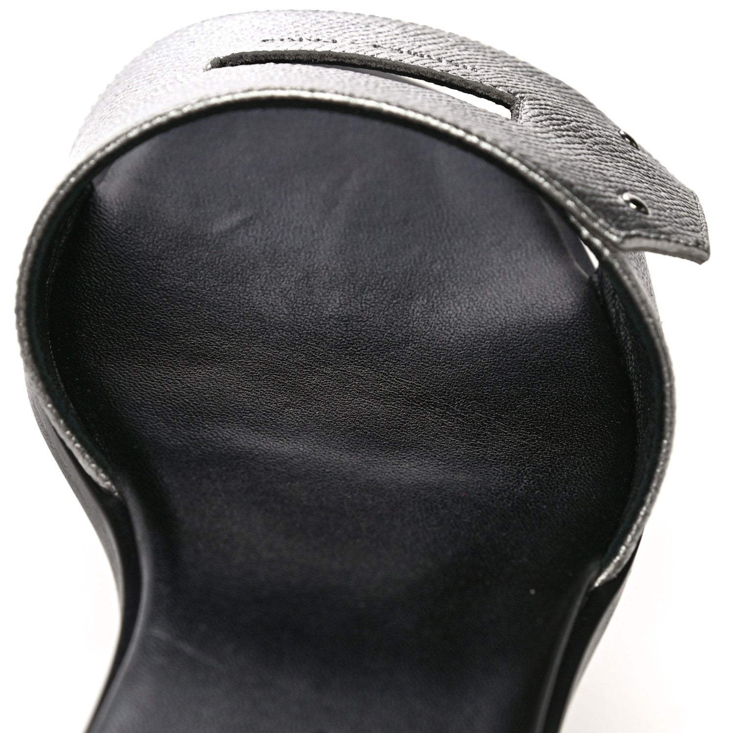 Hermes Epsom View Sandals 36 Argent 15 of 17