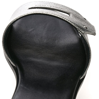 Hermes Epsom View Sandals 36 Argent 15 of 17