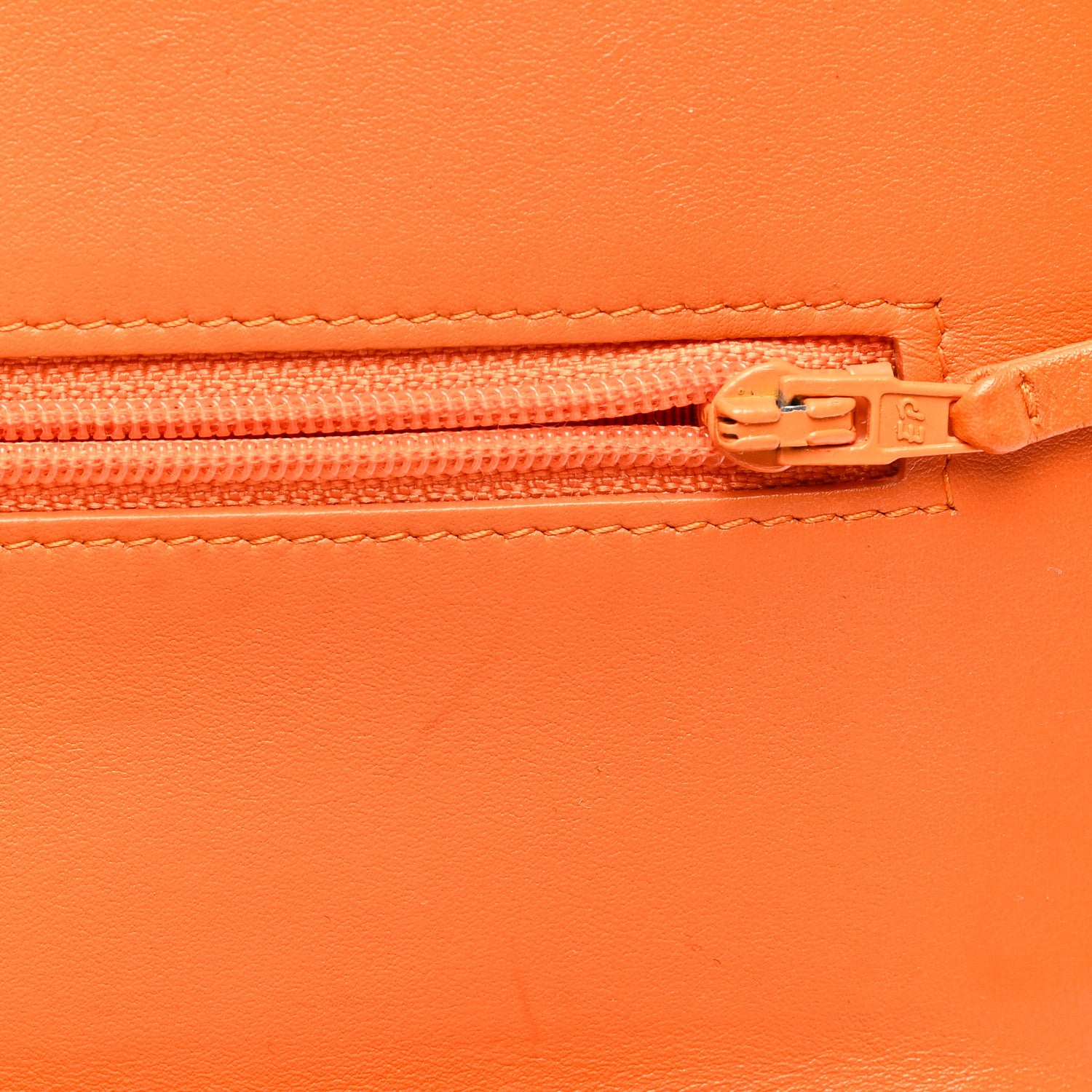 Chanel Snakeskin Wallet On Chain WOC Orange 7 of 11
