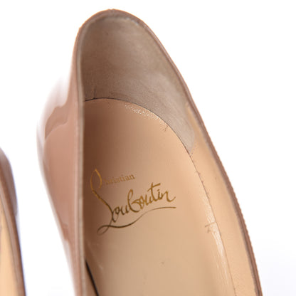 Christian Louboutin Patent Pigalle Follies 100 Pumps 36 Nude 11 of 14
