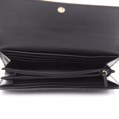 Gucci Dollar Calfskin Swing Continental Wallet Black 5 of 10