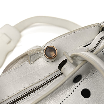 Balenciaga Veau Soyeux Perforated Blackout Hardware S City White 27 of 29