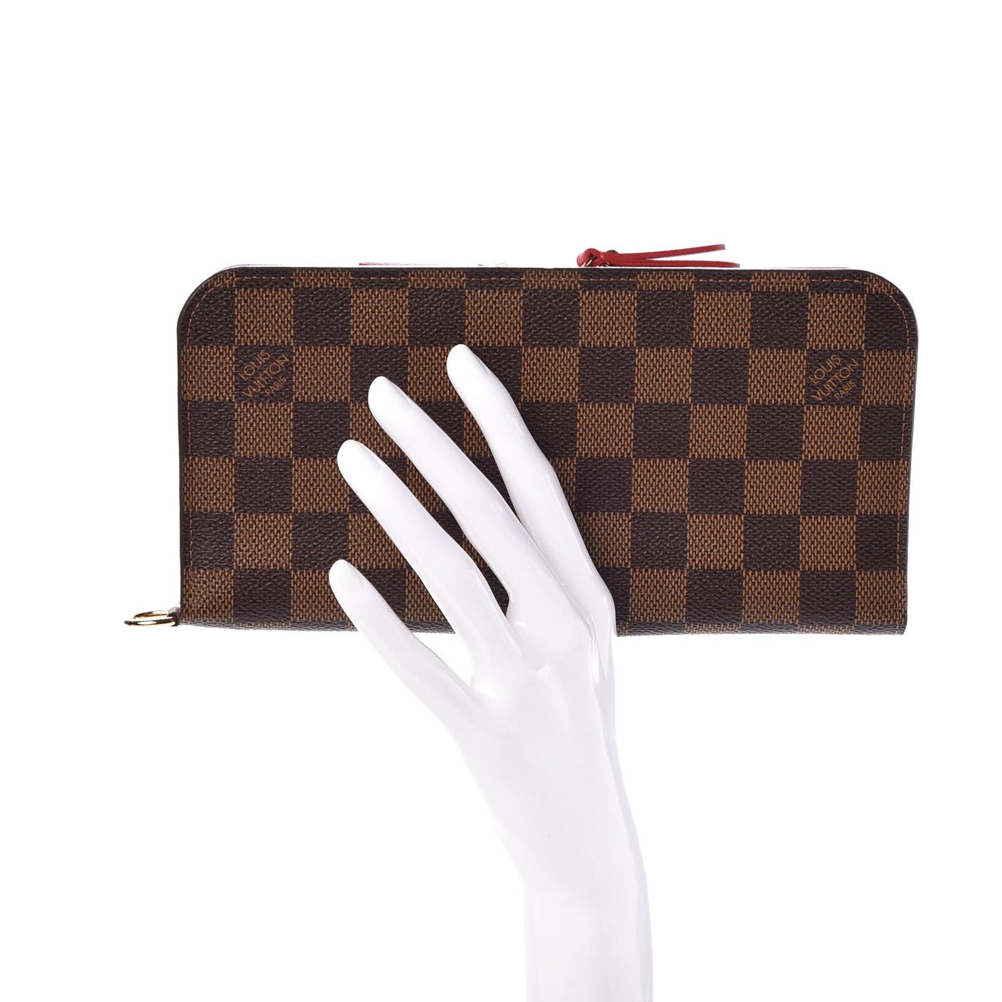 Damier Ebene Insolite Wallet Red