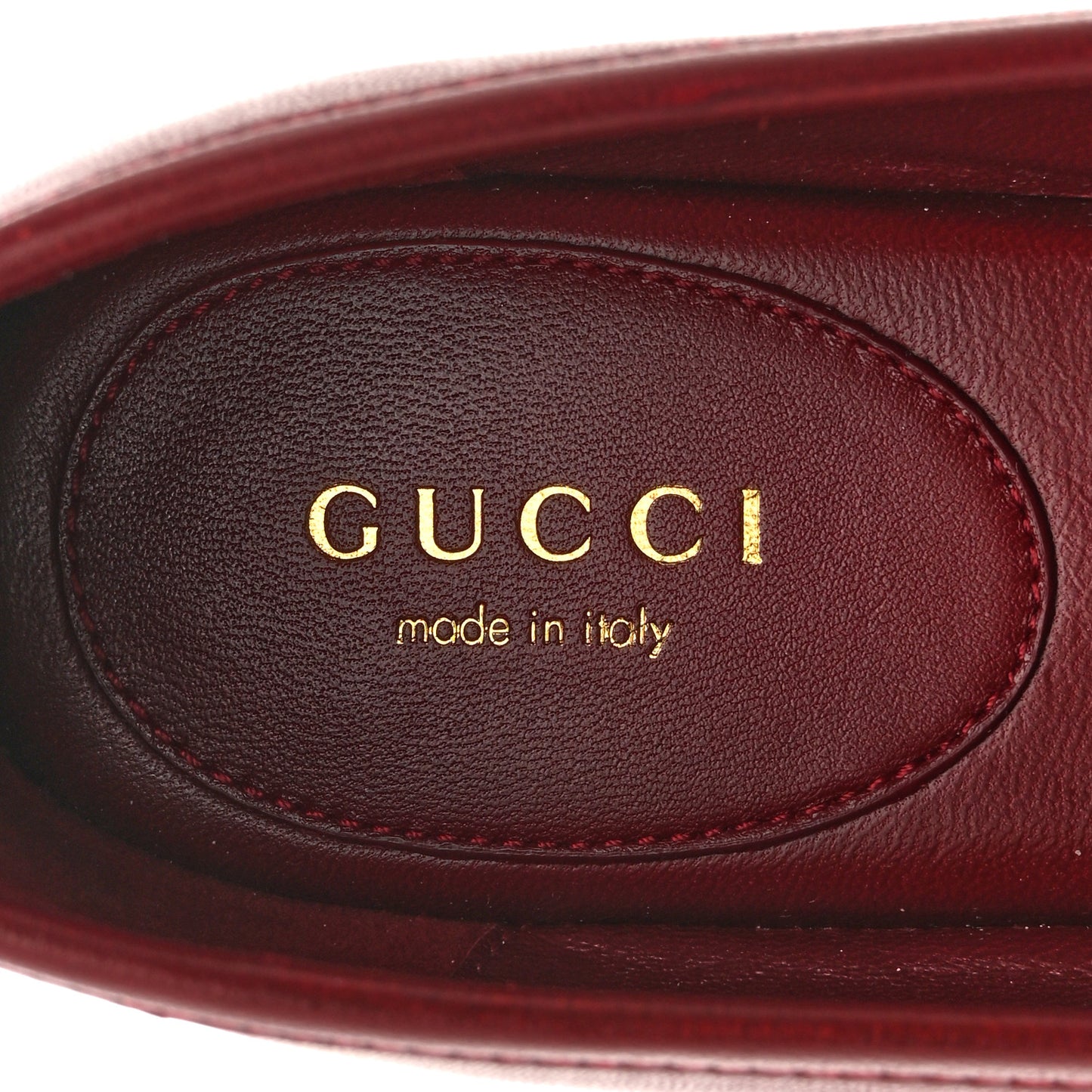 Malaga Kid Horsebit Ballet Flats 39 Rosso Ancora Red
