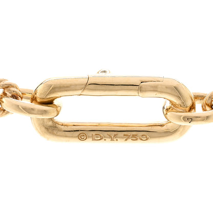 David Yurman 18K Yellow Gold Diamond 6.5mm Lexington Chain Toggle Necklace 4 of 4