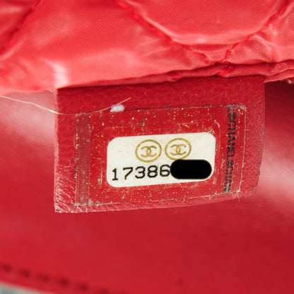 Chanel Lambskin Quilted Flap Cosmetic Case Red 8 of 8