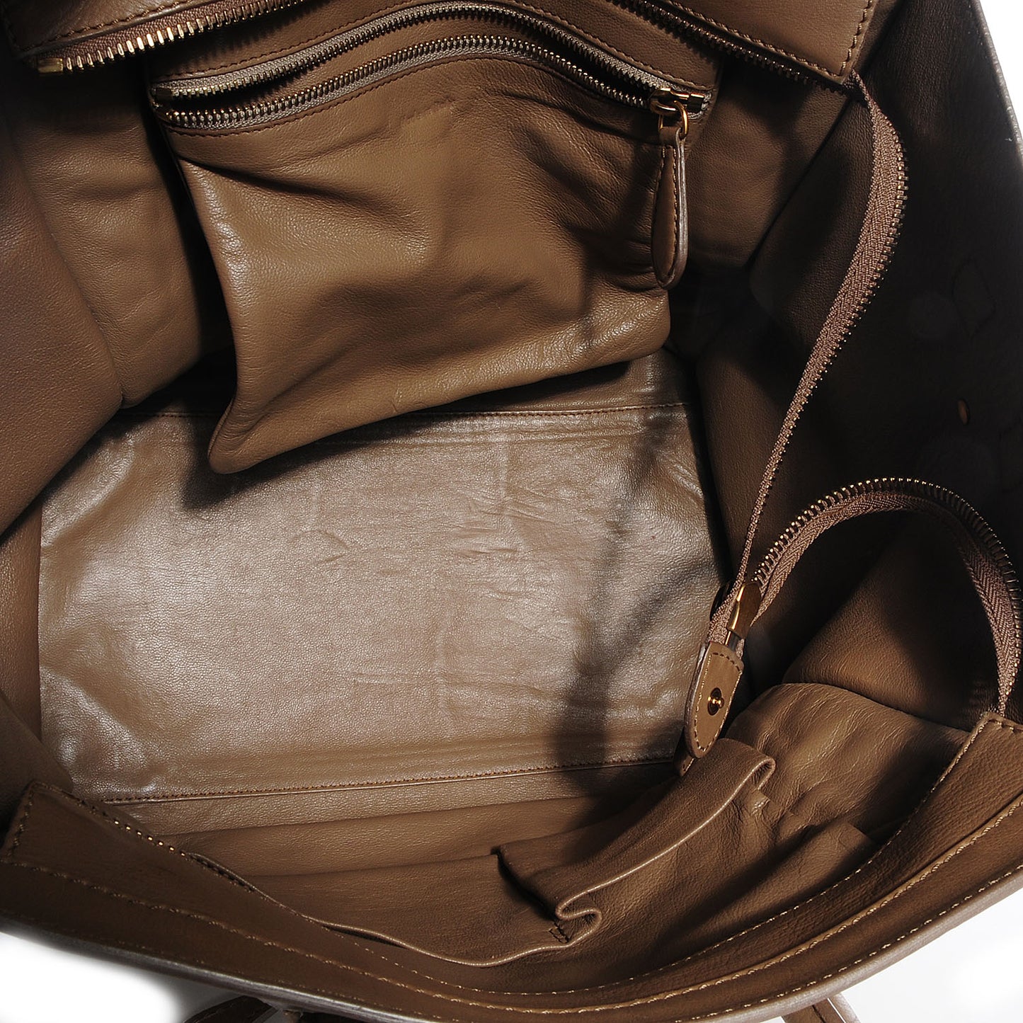 Smooth Calfskin Mini Luggage Camel